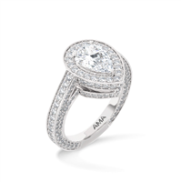 Anello Ama Donna in Oro bianco Diamante Lab Grown AMA-AN-204-16